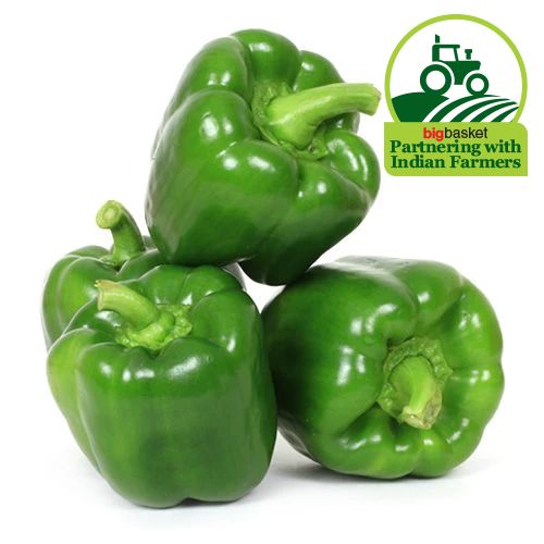 Fresho Capsicum - Green, 500 g