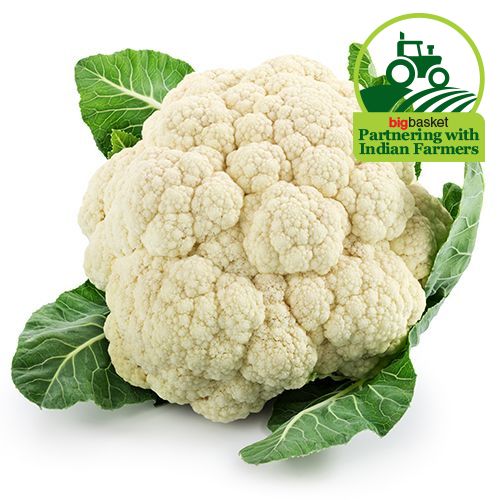 Fresho Cauliflower (Medium)/Cauliflower, 1 pc (approx. 400 to 600 g)
