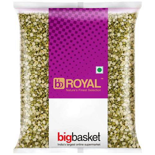 bb Royal Green Moong Split/Chilka/Payatham Paruppu, 500 g Pouch
