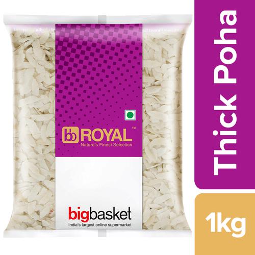 bb Royal Poha/Avalakki/Aval/Chivda - Thick, 1 kg Pouch