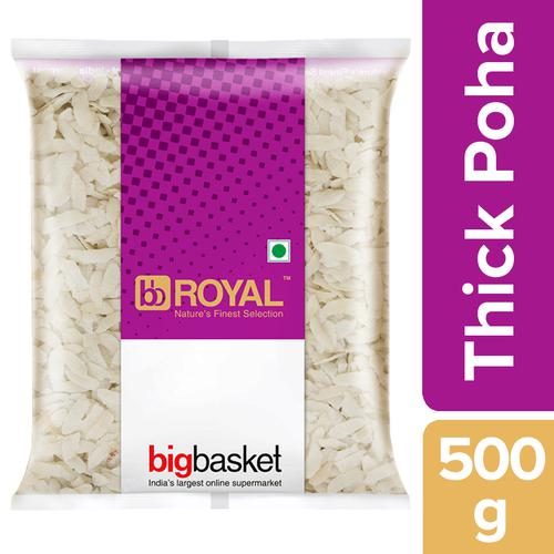 bb Royal Poha /Avalakki/Aval/Chivda -Thick, 500 g Pouch
