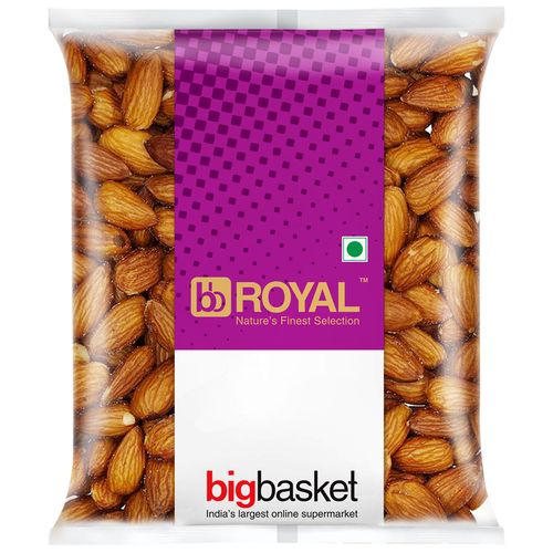 bb Royal Almond/Badam Roasted & Salted/Badam, 100 gm Pouch