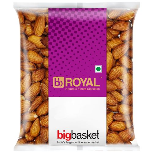 bb Royal Almond/Badam Roasted & Salted/Badam, 200 g Pouch