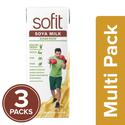 Sofit Soya Milk - Kesar Pista, 3x200 ml Multipack