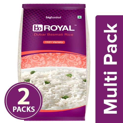 bb Royal Rice - Basmati, 1121 Dubar, 2x1 kg Multipack