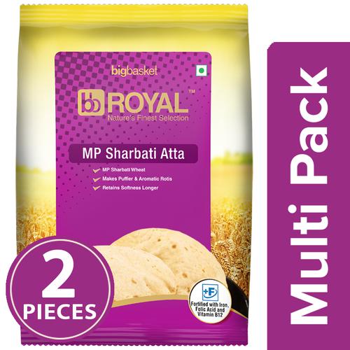 bb Royal 100% MP Sharbati Atta, 2x5 kg Multipack