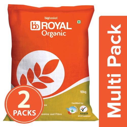 bb Royal Organic - Sona Masoori Raw Rice, 2x10 kg Multipack