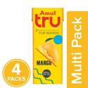 Amul Tru Mango, 4x200 ml Multipack