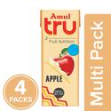 Amul Tru Apple, 4x200 ml Multipack