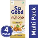 So Good Drink - Almond Fresh, Vanilla, 4x200 ml Multipack