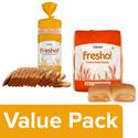 Fresho Whole Wheat Bread - Safe, Preservative Free 400 g + Pav 300 g, Combo 2 Pcs