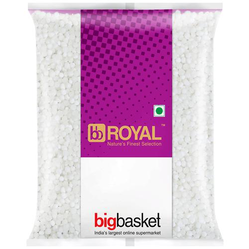 bb Royal Sabudana - White, Medium, 500 g Pouch