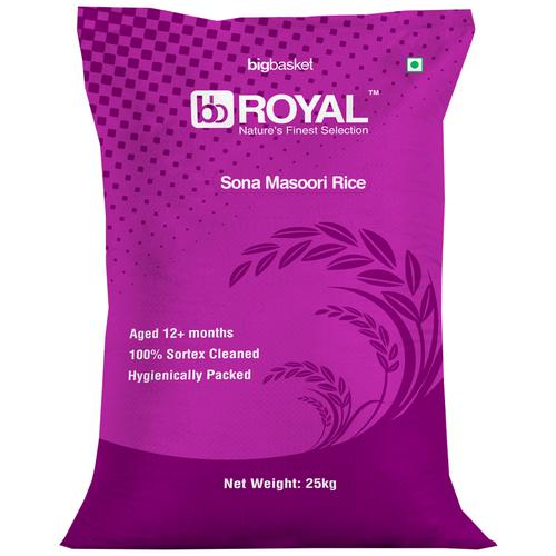 bb Royal Sona Masoori Steam Rice, 25 kg (6 - 9 Months Old)