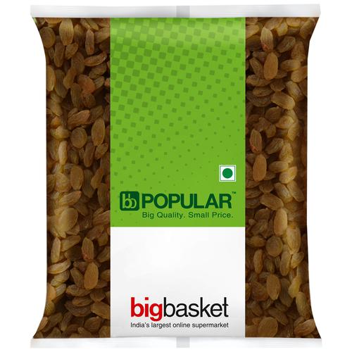 bb Popular Raisins/Kishmish - Indian, 1 kg Pouch