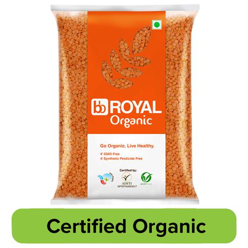 bb Royal Organic - Red Masoor Dal / Massor Paruppu / Mysore Paruppu, 500 g