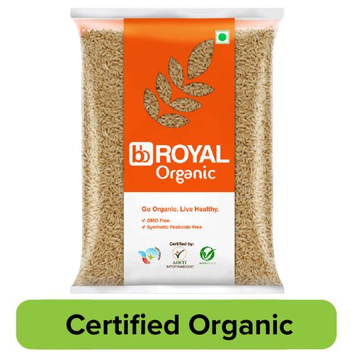 bb Royal Organic - Sona Masoori Semi Brown Rice, Handpounded / Pacharisi, 1 Kg