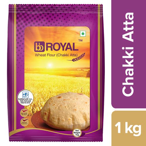 bb Royal Superior Chakki Wheat Atta - Fortified, 1 kg