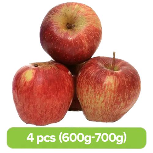 Fresho Apple - Red Delicious, Premium, 4 pcs (Approx. 600g -700g)