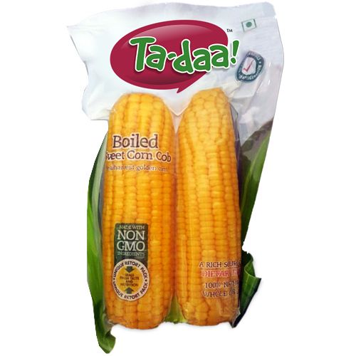 Tadaa Boiled Sweet Corn On Cob - Double, 2 pcs Pouch