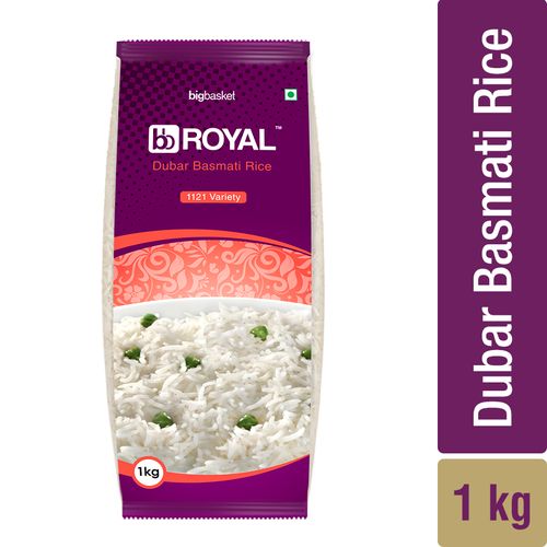 bb Royal Basmati Rice - 1121, Dubar, 1 kg