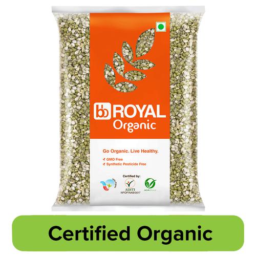 bb Royal Organic - Green Moong Dal (Split), 1 kg