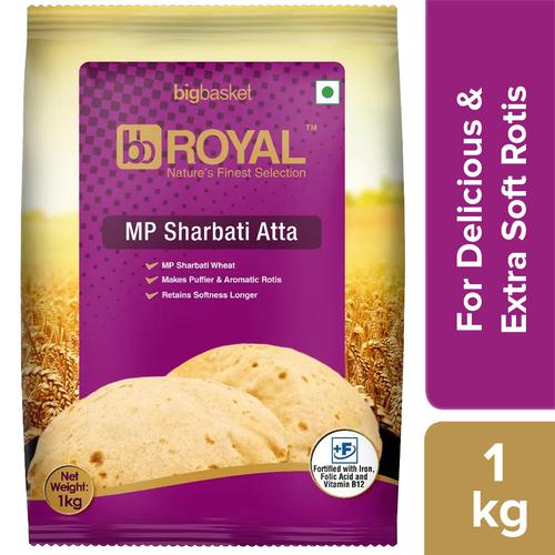 bb Royal 100% Mp Sharbati Atta - Fortified, 1 kg