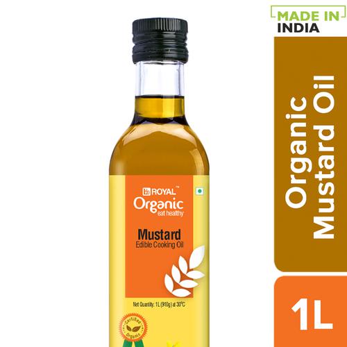 BB Royal Organic Cold Pressed Mustard Cooking Oil, 1 L
