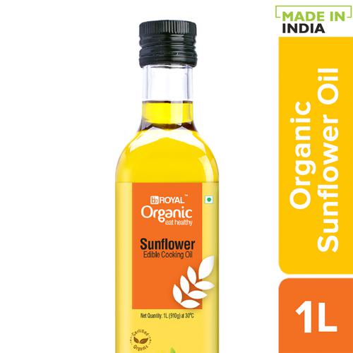BB Royal Organic Cold Pressed Sunflower Cooking Oil, 1 L