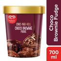 kwality walls Choco Brownie Fudge Tub - Frozen Dessert, 700 ml