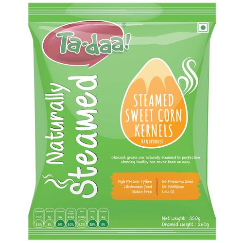Tadaa Sweet Corn Kernels - Naturally Steamed, 350 g
