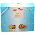 Cookie Man Assorted Cookies - Fruit & Nut, Choc Chip, 200 g
